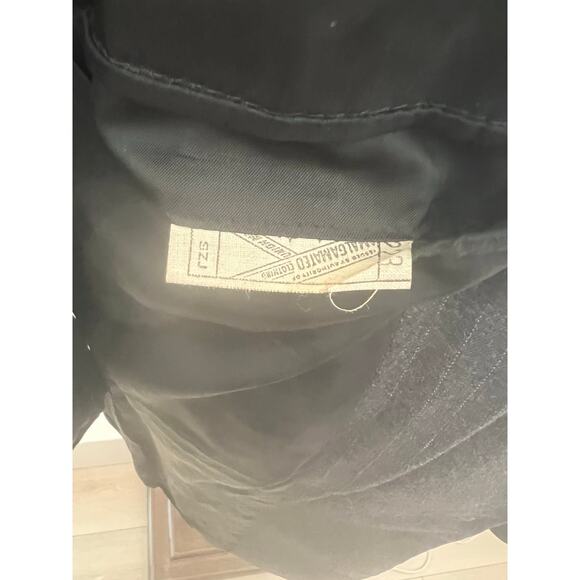 Vintage Saint Laurie Wool Suit Gray White Pinstripes Size 36 JP - Picture 5 of 15